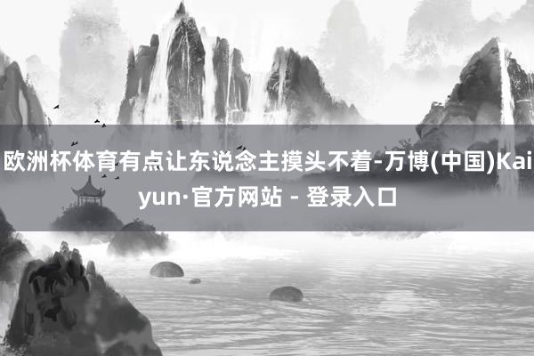 欧洲杯体育有点让东说念主摸头不着-万博(中国)Kaiyun·官方网站 - 登录入口