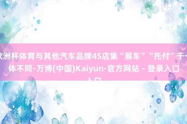 欧洲杯体育与其他汽车品牌4S店集“展车”“托付”于一体不同-万博(中国)Kaiyun·官方网站 - 登录入口
